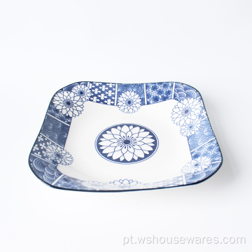 Conjunto de talheres de estilo japonês pratos de talheres de cerâmica